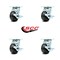 Service Caster 4 Inch Phenolic Swivel Caster Set with Roller Bearings and Brakes SCC-30CS420-PHR-TLB-4 - alternate 4
